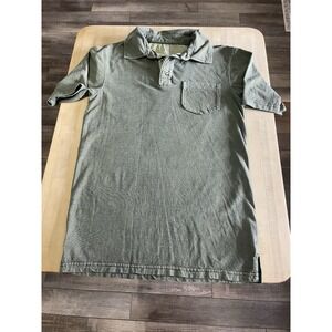 Ascend Green Polo Golf Sage Green Short Sleeve Shirt Men Small Pocket Casual Y2K